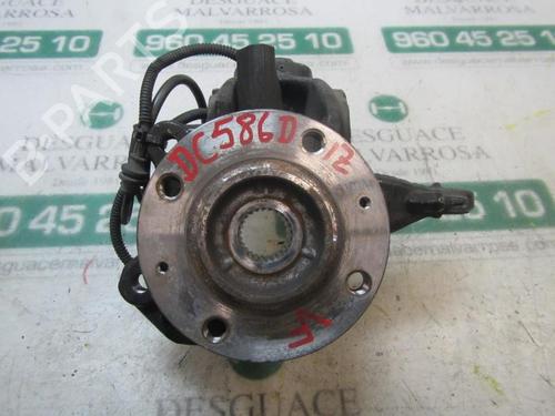 Used Left front steering knuckle PEUGEOT 208 I (CA_, CC_) 1.6 HDi / BlueHDi 75 (75 hp) 3879211