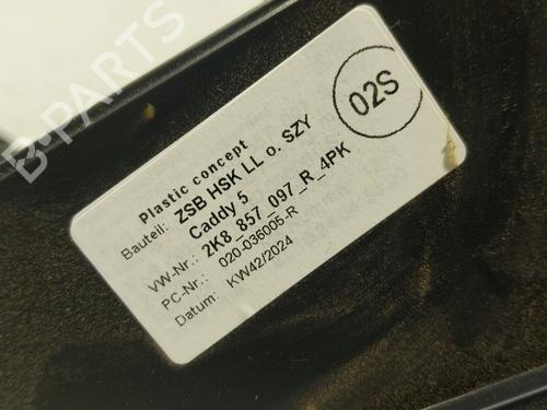Glove box VW CADDY V Box Body/MPV (SBA, SBH) 2.0 TDi | BP27975130C95 - Image 5