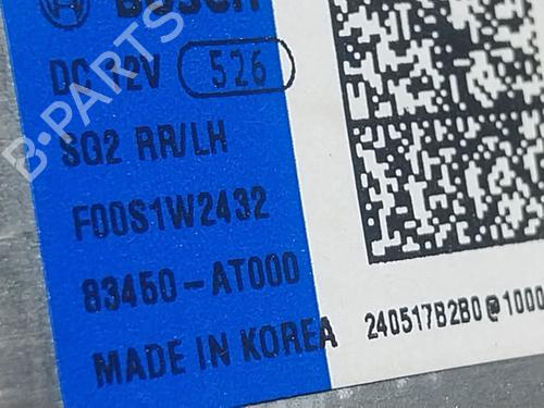 Rudehejsemotor bagstkærm venstre KIA NIRO II (SG2)  | BP24921724E23 
