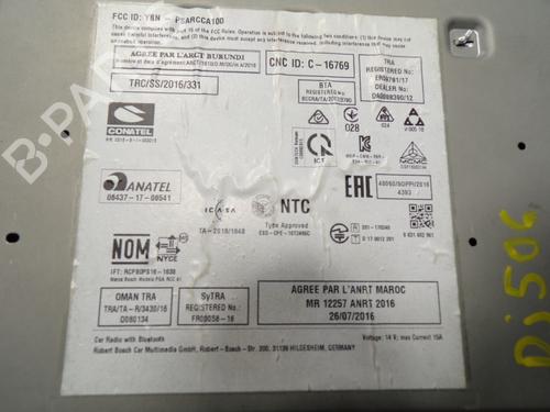 Radio PEUGEOT RIFTER  | BP11191380E6 