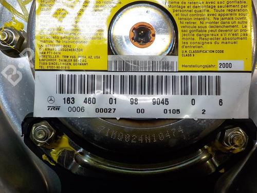 Driver airbag MERCEDES-BENZ M-CLASS (W163) ML 320 (163.154) | BP3872975C9 
