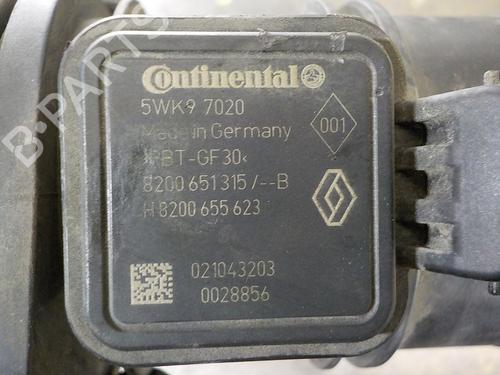 Mass air flow sensor RENAULT KANGOO / GRAND KANGOO II (KW0/1_)  | BP11941243M95 
