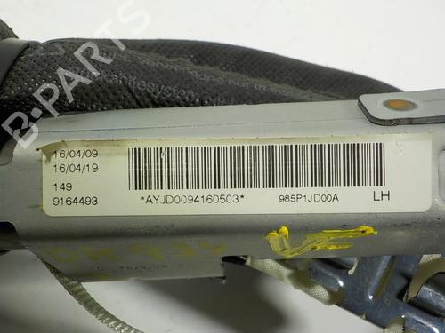 Left curtain airbag NISSAN QASHQAI / QASHQAI +2 I (J10, NJ10, JJ10E)  | BP17042732C11 