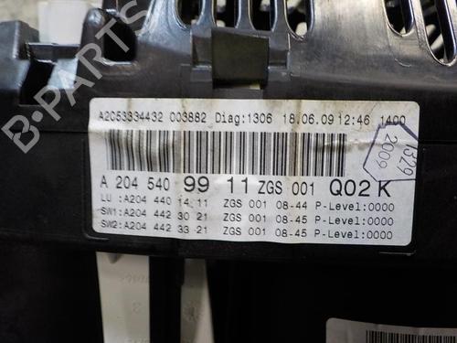 Instrument cluster MERCEDES-BENZ C-CLASS (W204)  | BP3998144C47 