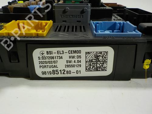 Fuse box CITROËN C3 AIRCROSS II (2R_, 2C_)  | BP11413459E1 