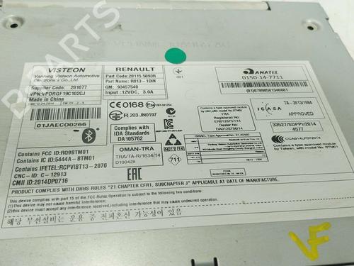 Radio RENAULT TRAFIC III Van (FG_) 1.6 dCi 115 (FGMD) | BP37020535E6 - Image 4