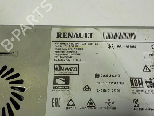 Radio RENAULT CLIO V (B7_) 1.5 Blue dCi 85 (B7AG) | BP14929276E6