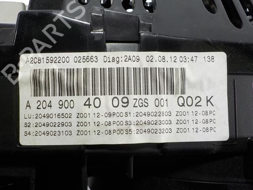 Instrument cluster MERCEDES-BENZ C-CLASS Coupe (C204) | BP11192490C47