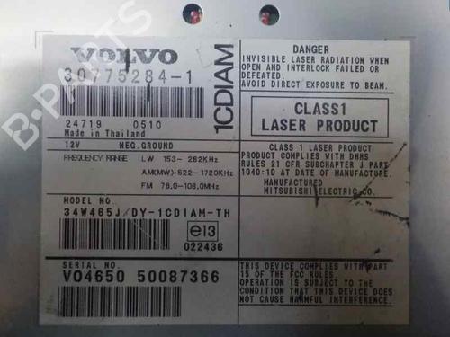 Radio VOLVO S40 II (544) 1.6 D | BP5126711E6 