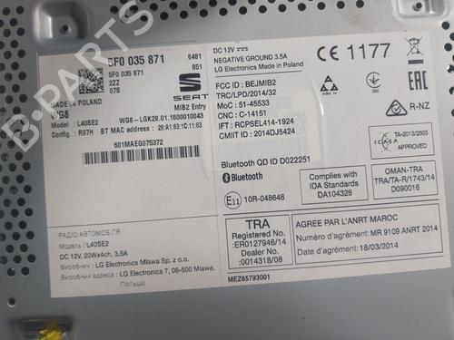 Radio SEAT LEON (5F1) 1.6 TDI | BP16947606E6 