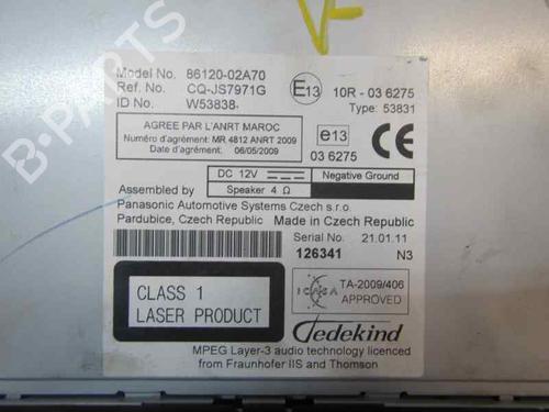 Radio TOYOTA AURIS (_E15_) 1.4 D-4D (NDE150_, NDE150R) | BP3861343E6 
