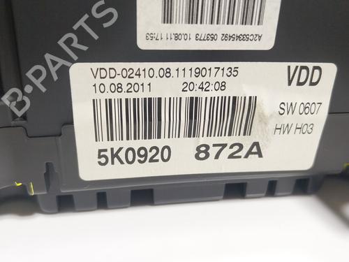 Instrument cluster VW GOLF VI (5K1) | BP30152290C47