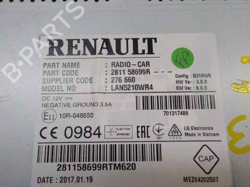 Display monitor RENAULT CLIO IV Grandtour (KH_)  | BP5387314C48 
