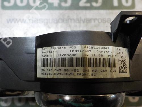 Instrument cluster PEUGEOT 207 SW (WK_)  | BP3857899C47 