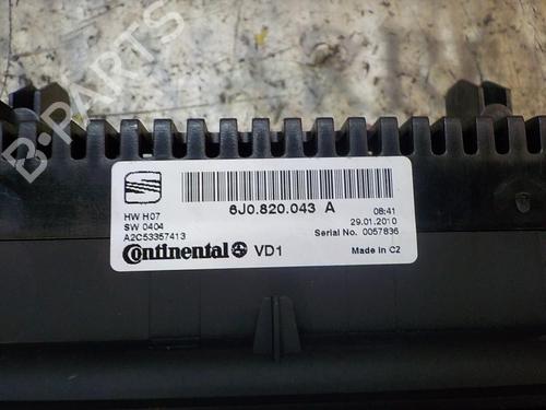 Climate control SEAT IBIZA IV (6J5, 6P1) 1.6 TDI | BP3848505I5 