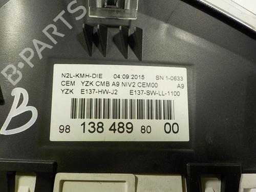 Instrument cluster PEUGEOT 208 I (CA_, CC_) 1.6 BlueHDi 100 | BP11819034C47