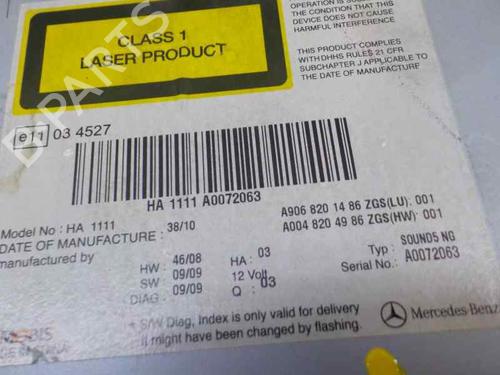 Radio MERCEDES-BENZ SPRINTER 3-t Van (B906)  | BP5666896E6 