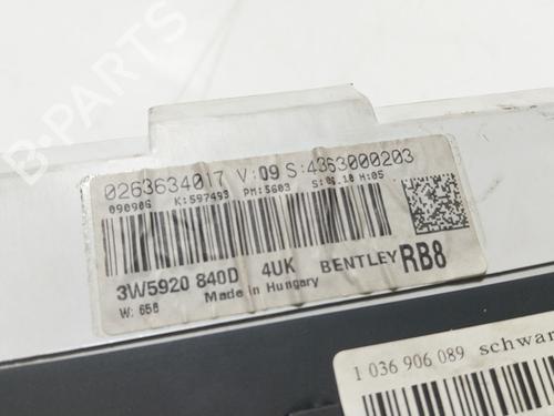 Instrument cluster BENTLEY CONTINENTAL FLYING SPUR (3W_)  | BP26927883C47 