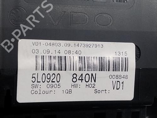 Instrument cluster SKODA YETI (5L) 1.2 TSI | BP16544187C47 