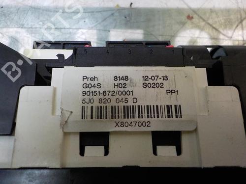 Climate control SKODA FABIA II (542) 1.2 12V | BP3857855I5 