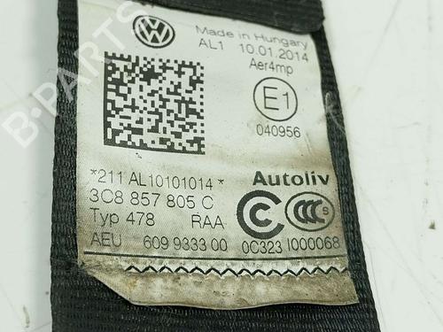 Rear left seatbelt VW CC B7 (358) | BP39384379I29 - Image 2