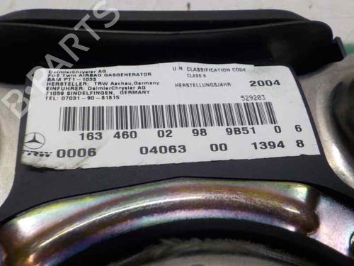 Driver airbag MERCEDES-BENZ M-CLASS (W163) ML 270 CDI (163.113) | BP4380394C9 