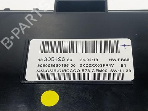 Instrument cluster CITROËN GRAND C4 SPACETOURER (3A_, 3E_) 2.0 BlueHDi 160 | BP18908060C47 