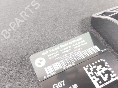 Rear parcel shelf BMW X7 (G07) xDrive 40 d Mild-Hybrid | BP30196427C85 