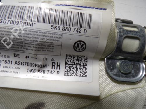 Right curtain airbag VW GOLF VI (5K1) 1.6 TDI | BP17100205C12 