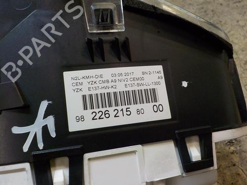 Instrument cluster PEUGEOT 208 I (CA_, CC_) 1.6 HDi / BlueHDi 75 | BP3850329C47 