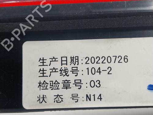 Rear center light MG MG ZS SUV  | BP17861525I39 