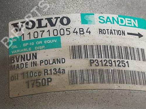 AC compressor VOLVO V40 Hatchback (525) D2 | BP25753894M34  - Image 7