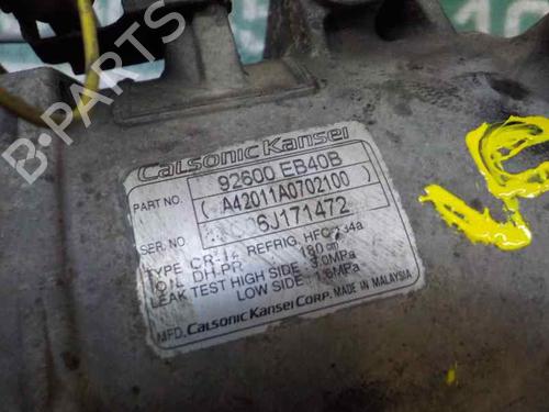 AC compressor NISSAN NAVARA NP300 (D40) 2.5 dCi 4WD (D40TT, D40T, D40M, D40BB) | BP5956768M34 
