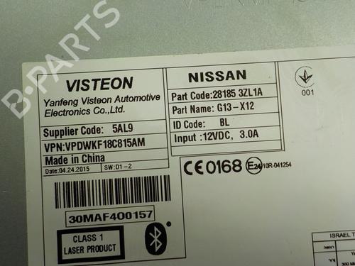 Radio NISSAN PULSAR Hatchback (C13)  | BP7548721E6 