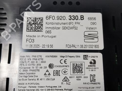 Instrument cluster SEAT IBIZA V (KJ1, KJG)  | BP30176809C47 