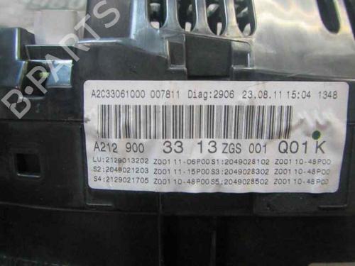 Instrument cluster MERCEDES-BENZ E-CLASS (W212)  | BP3861853C47 