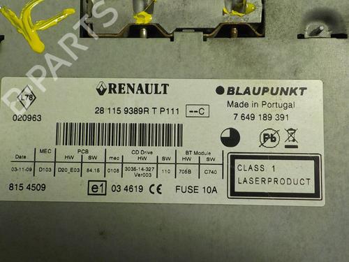 Radio RENAULT MEGANE III Hatchback (BZ0/1_, B3_)  | BP17052759E6 
