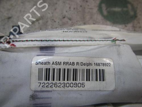 Right curtain airbag SEAT LEON (1P1)  | BP3841572C12 