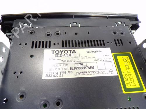 Radio TOYOTA PRIUS Liftback (_W2_) 1.5 Hybrid (NHW20_, NHW20R) | BP7666847E6