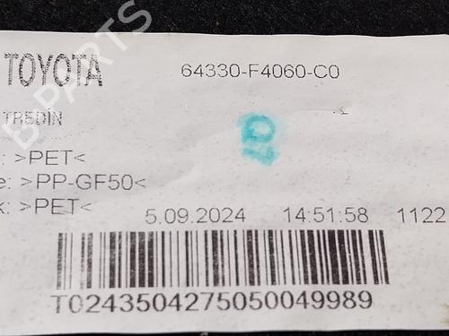 Rear parcel shelf TOYOTA C-HR (_X2_, _H2_) Hybrid | BP27482160C85 