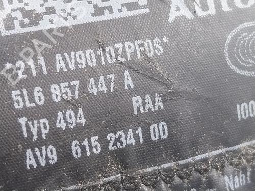 Rear left seatbelt SKODA YETI (5L) 1.2 TSI | BP16544185I29 