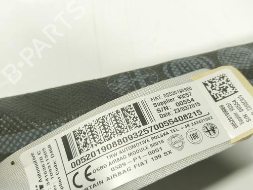 Left curtain airbag FIAT PANDA (312_, 319_)  | BP28217672C11 