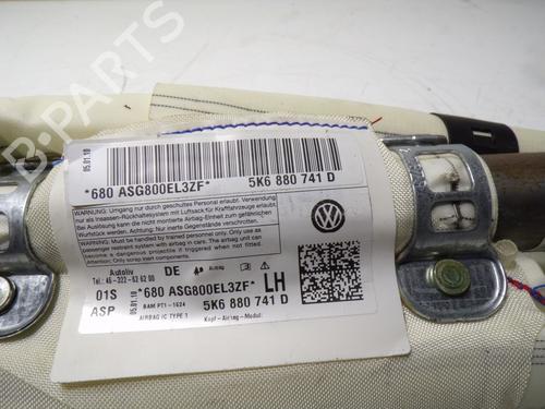 Left curtain airbag VW GOLF VI (5K1) 1.6 TDI | BP17100209C11 