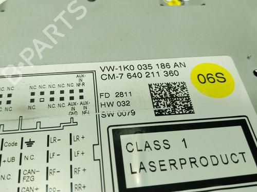 Radio VW GOLF VI (5K1) | BP30382694E6