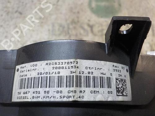 Instrument cluster PEUGEOT 207 (WA_, WC_)  | BP3850250C47 