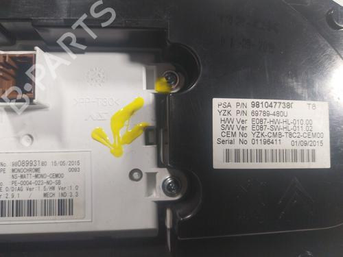 Instrument cluster PEUGEOT 3008 I MPV (0U_) 1.6 BlueHDi 120 | BP18525435C47 