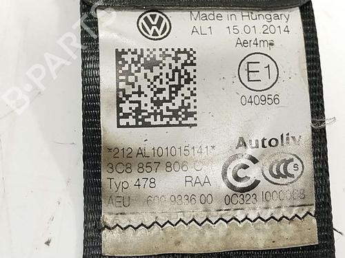 Rear right seatbelt VW CC B7 (358) | BP39384378I28 - Image 2
