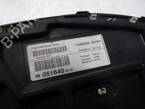 Instrument cluster CITROËN C-ELYSEE (DD_) 1.6 HDI 92 | BP10725803C47