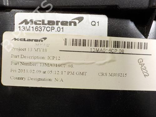 Instrument cluster MCLAREN 570S Spider 3.8 | BP10161213C47 