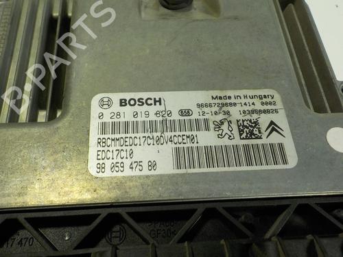 Engine control unit (ECU) PEUGEOT 208 I (CA_, CC_) 1.4 HDi | BP11190554M57